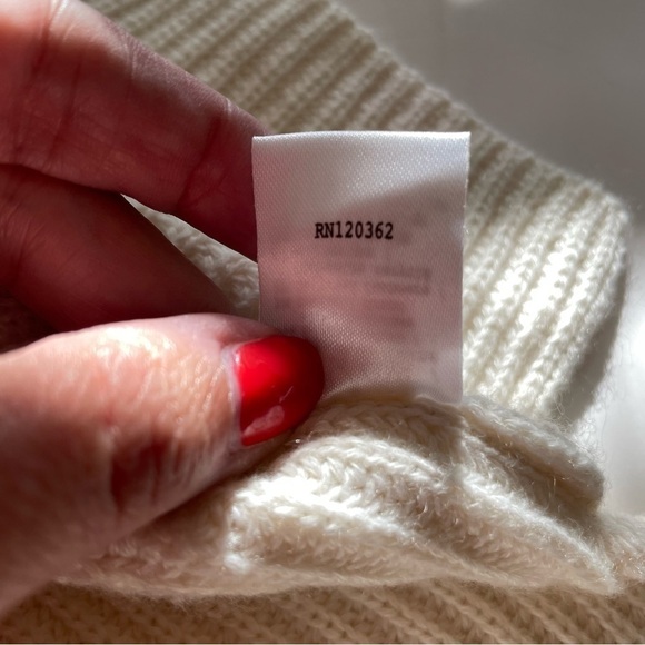 6397 Sleeveless Ribbed Tunic in Ivory Organic Cotton Cashmere Blend Shirt Top - Picture 10 of 14